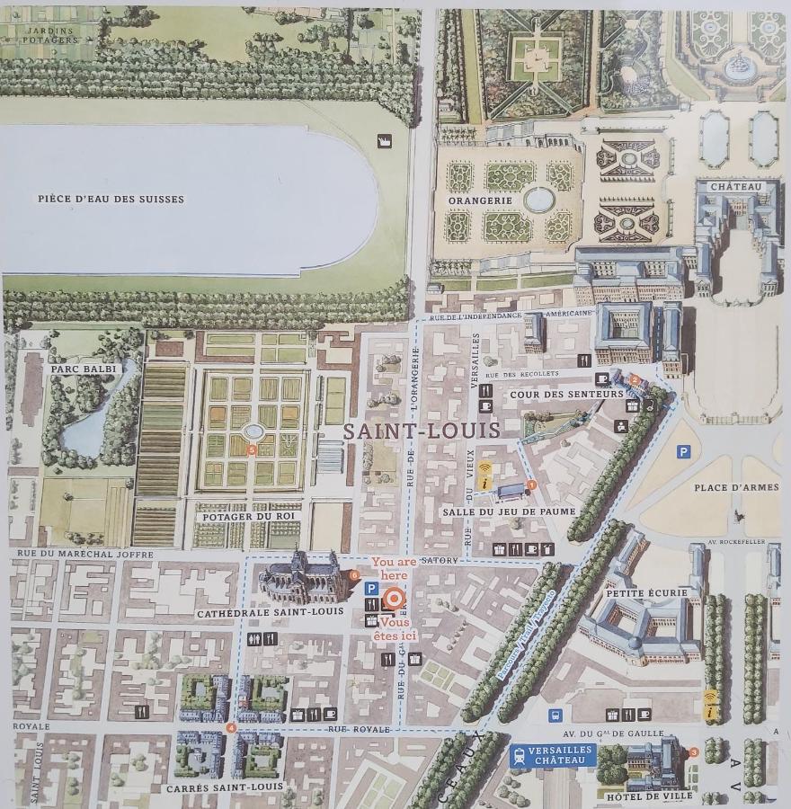 3 Pieces 4****, Au Coeur Du Quartier Historique Lägenhet Versailles Exteriör bild